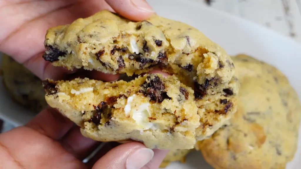 This thick gooey bakery style chocolate chip cookies are easy to make and fail proof recipe