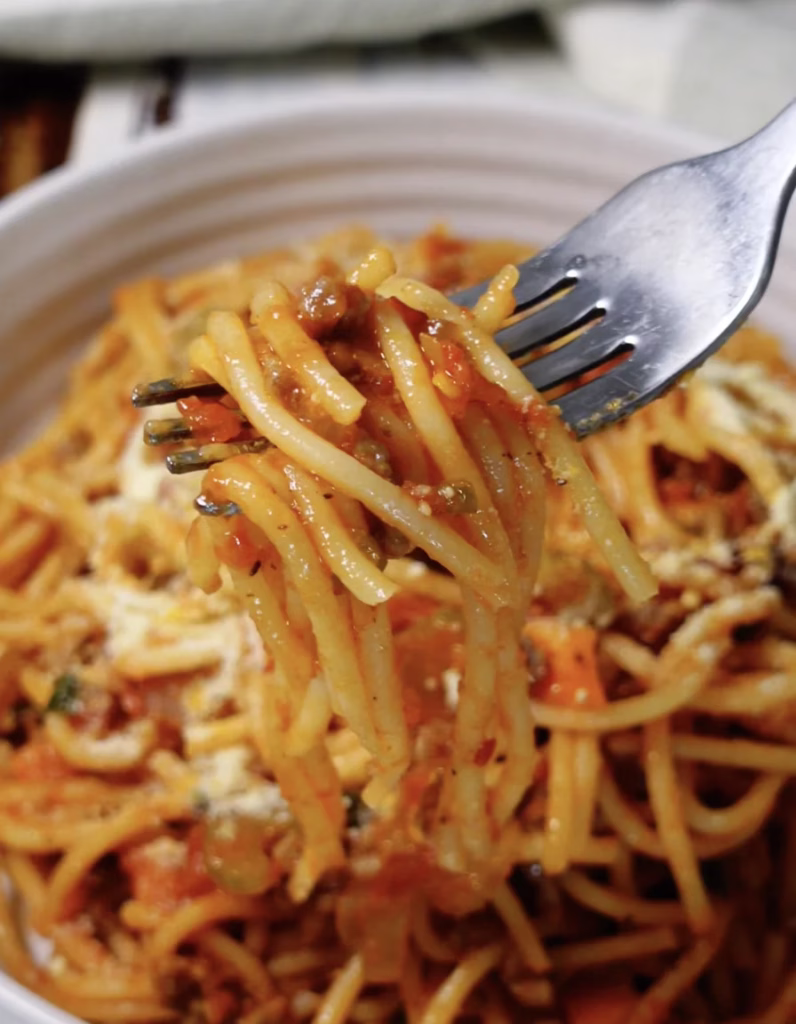 Easy spaghetti Bolognese