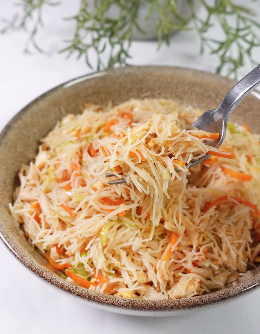 chicken vermicelli stir fry