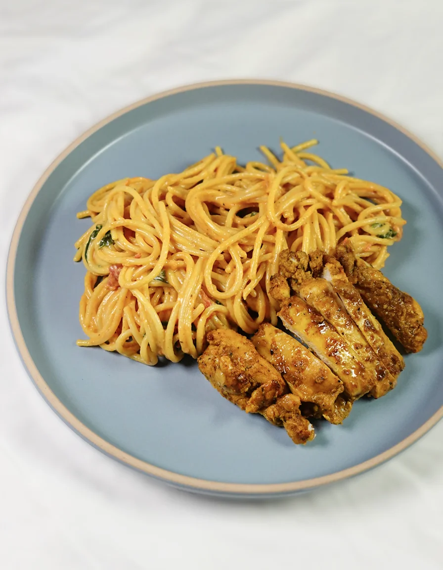 One-Pan Spiced Chicken Spaghetti