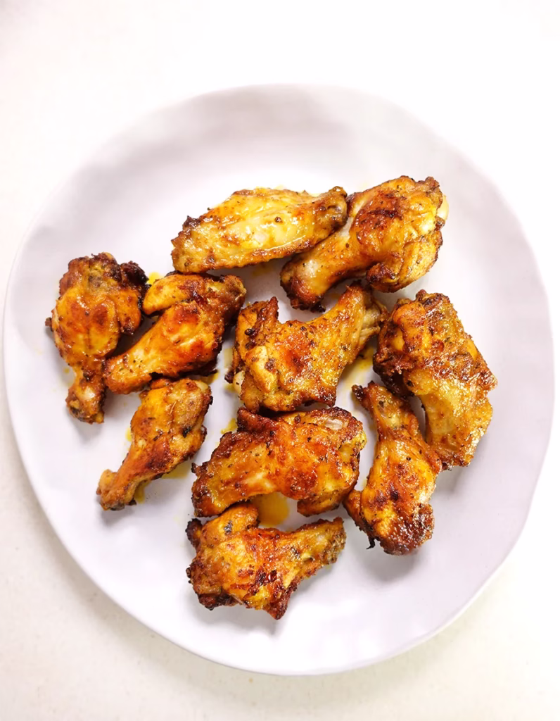 Baked chicken wing nibbles